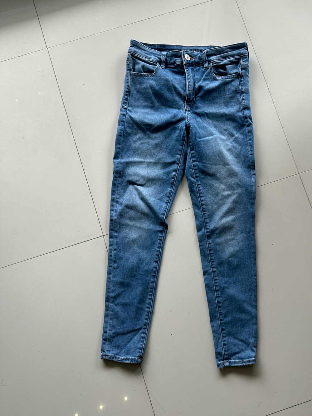 American Eagle Outfitters Women's Blue Stretch Jeans